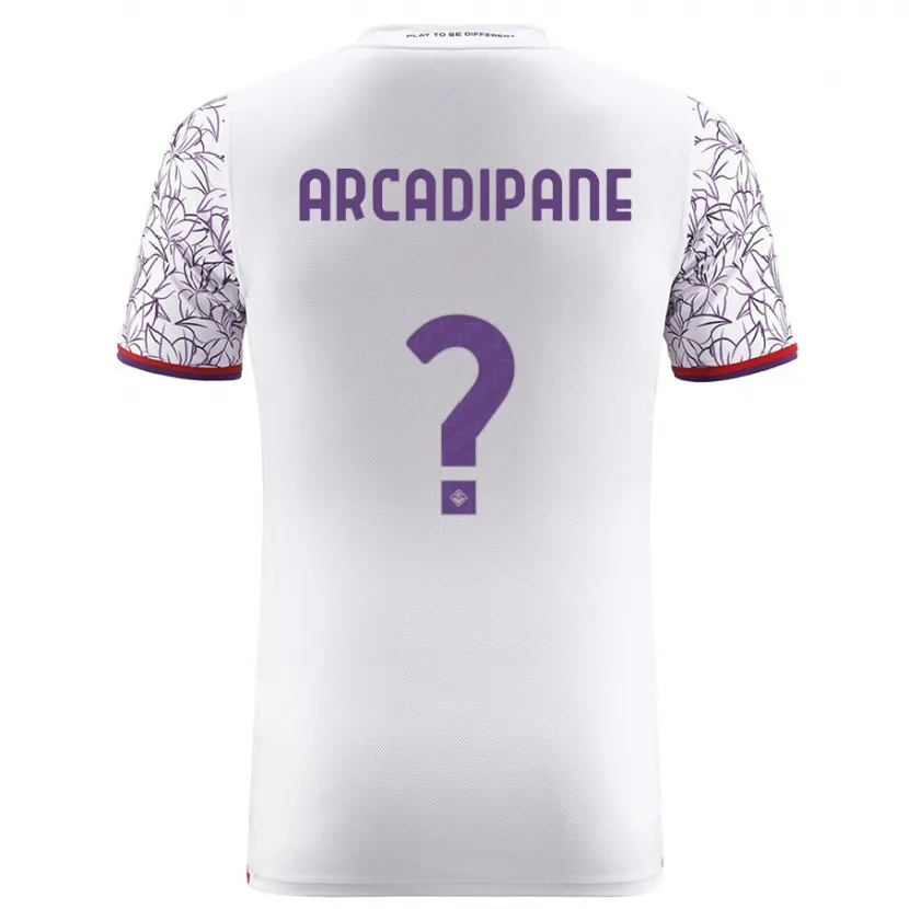 Danxen Niño Camiseta Guglielmo Arcadipane #0 Blanco 2ª Equipación 2023/24 La Camisa