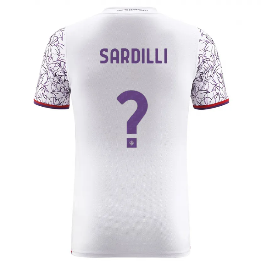 Danxen Niño Camiseta Davide Sardilli #0 Blanco 2ª Equipación 2023/24 La Camisa