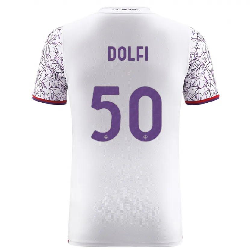 Danxen Niño Camiseta Brando Dolfi #50 Blanco 2ª Equipación 2023/24 La Camisa