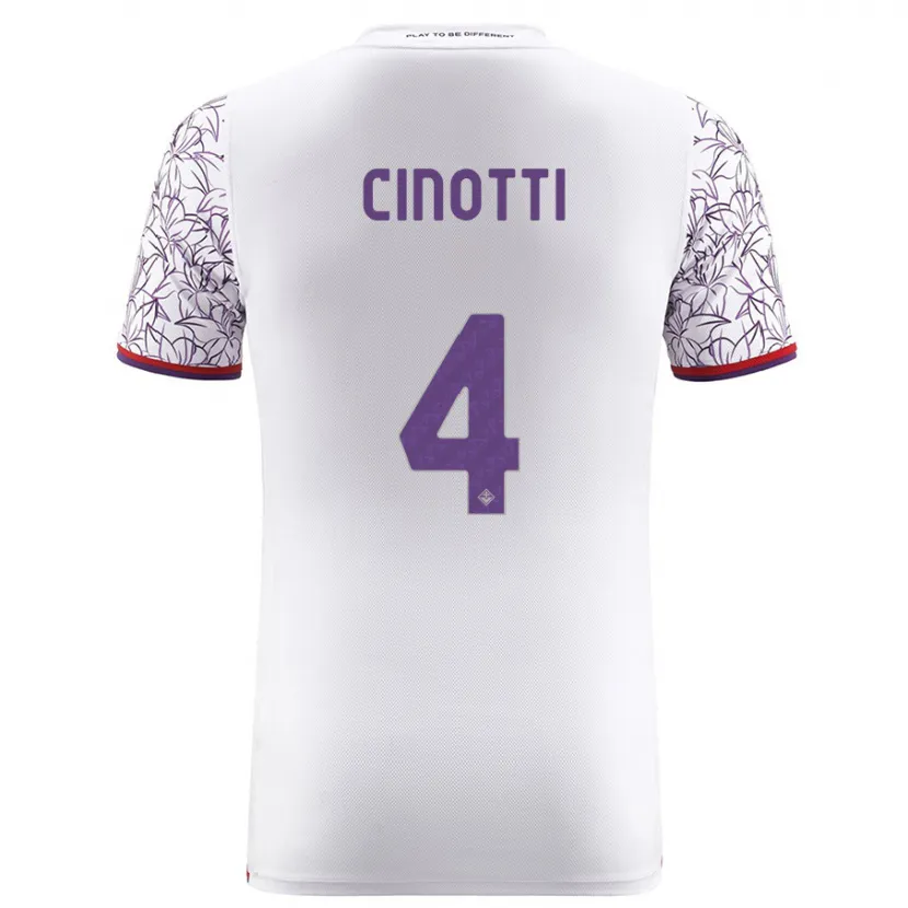 Danxen Niño Camiseta Norma Cinotti #4 Blanco 2ª Equipación 2023/24 La Camisa