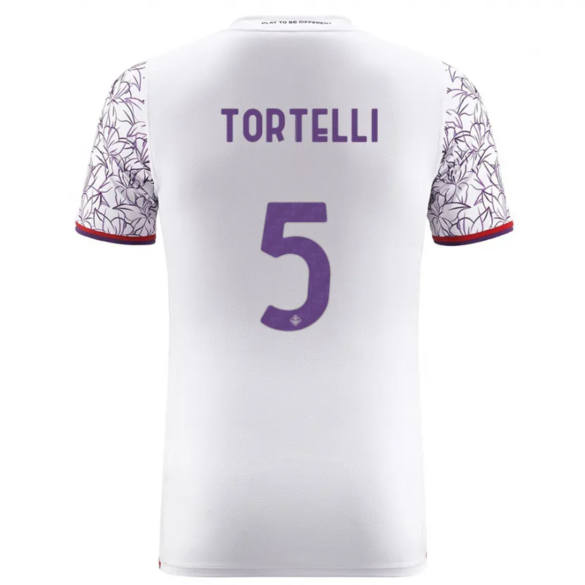 Danxen Niño Camiseta Alice Tortelli #5 Blanco 2ª Equipación 2023/24 La Camisa