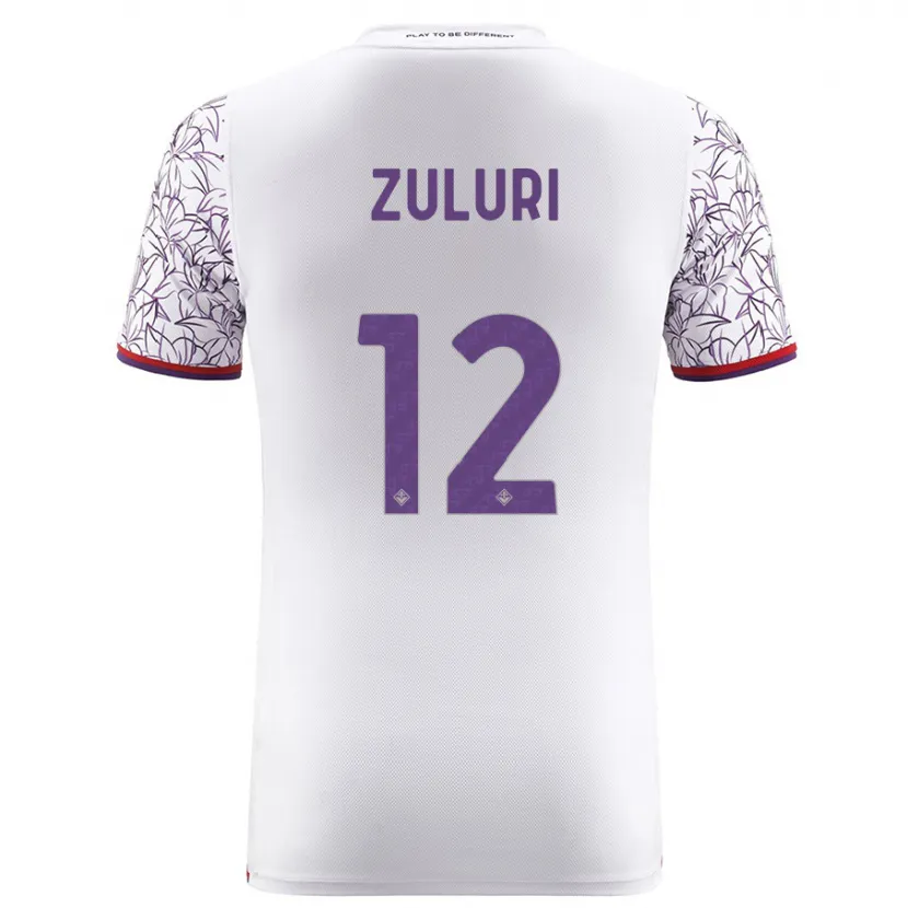 Danxen Niño Camiseta Athena Zuluri #12 Blanco 2ª Equipación 2023/24 La Camisa