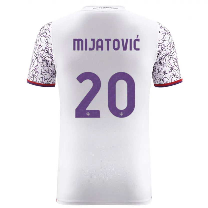 Danxen Niño Camiseta Milica Mijatović #20 Blanco 2ª Equipación 2023/24 La Camisa