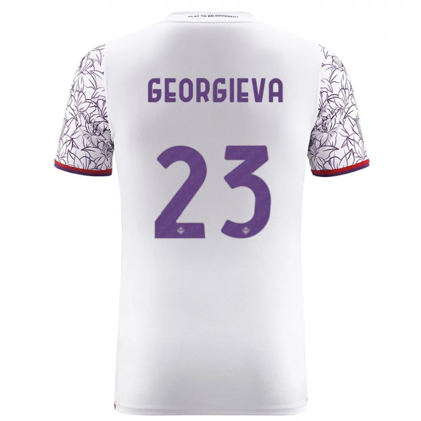 Danxen Niño Camiseta Marina Georgieva #23 Blanco 2ª Equipación 2023/24 La Camisa