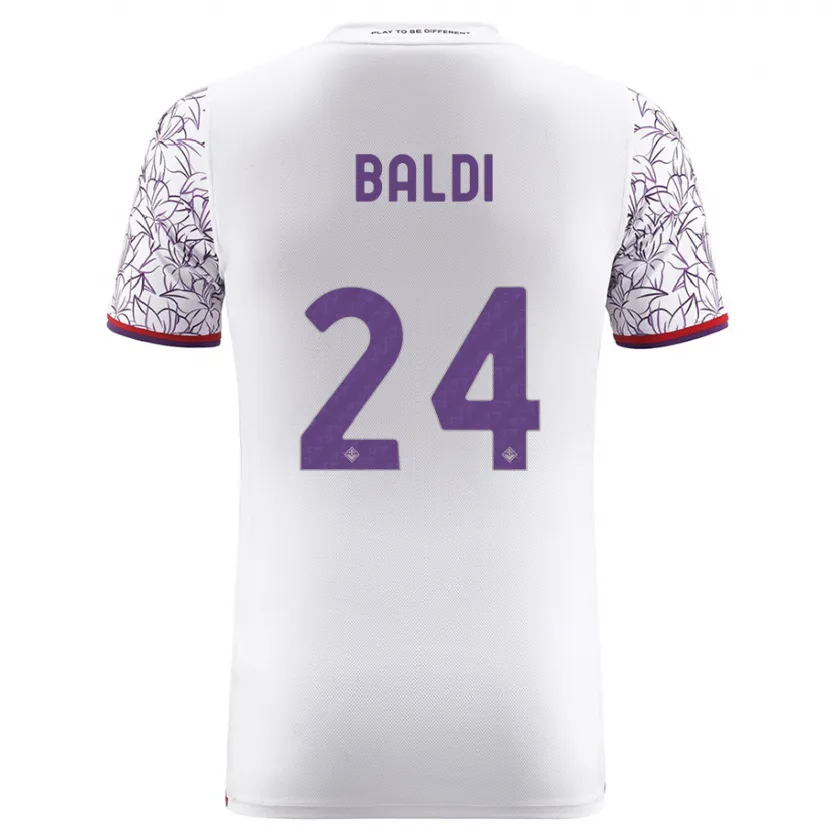 Danxen Niño Camiseta Rachele Baldi #24 Blanco 2ª Equipación 2023/24 La Camisa