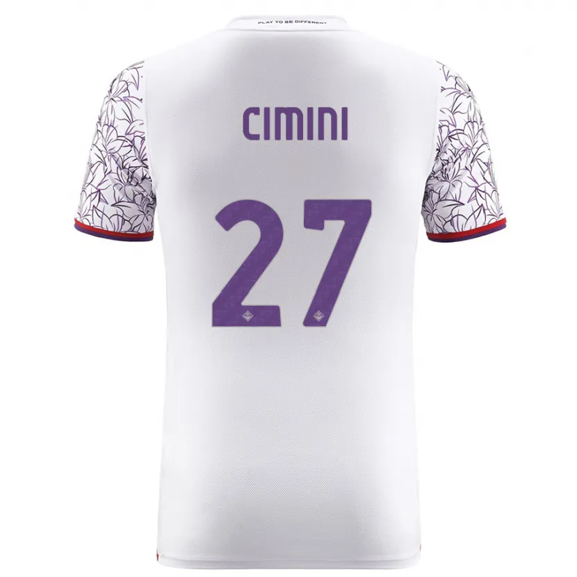 Danxen Niño Camiseta Linda Tucceri Cimini #27 Blanco 2ª Equipación 2023/24 La Camisa