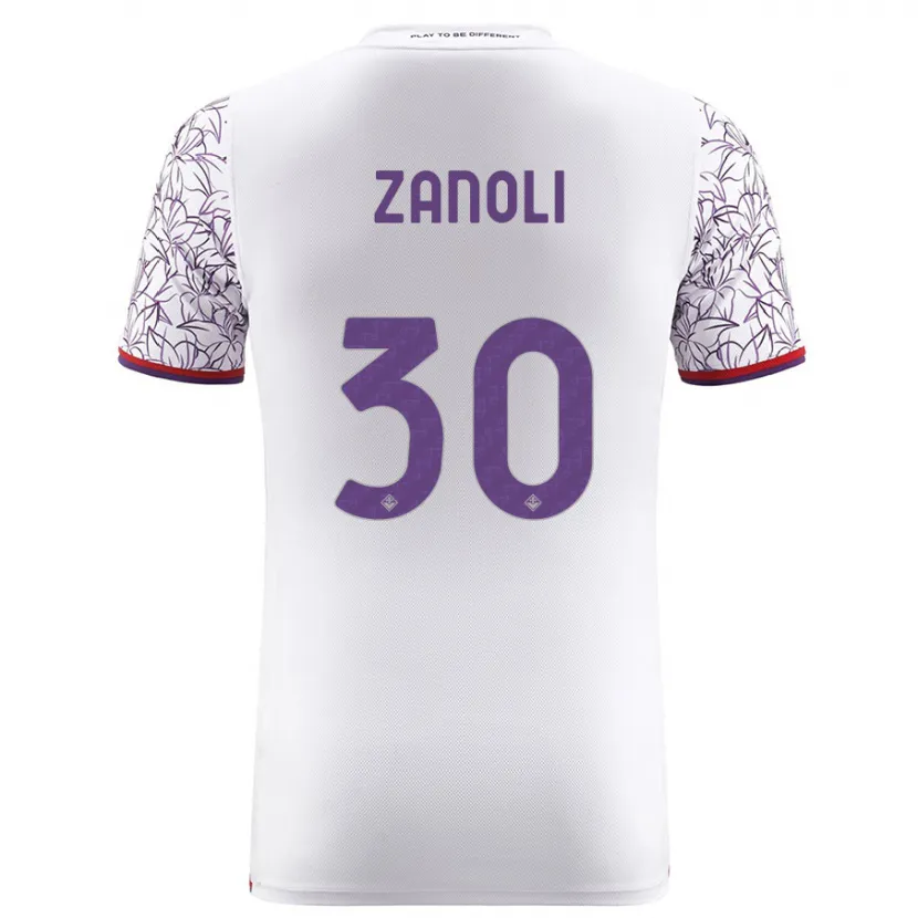 Danxen Niño Camiseta Martina Zanoli #30 Blanco 2ª Equipación 2023/24 La Camisa