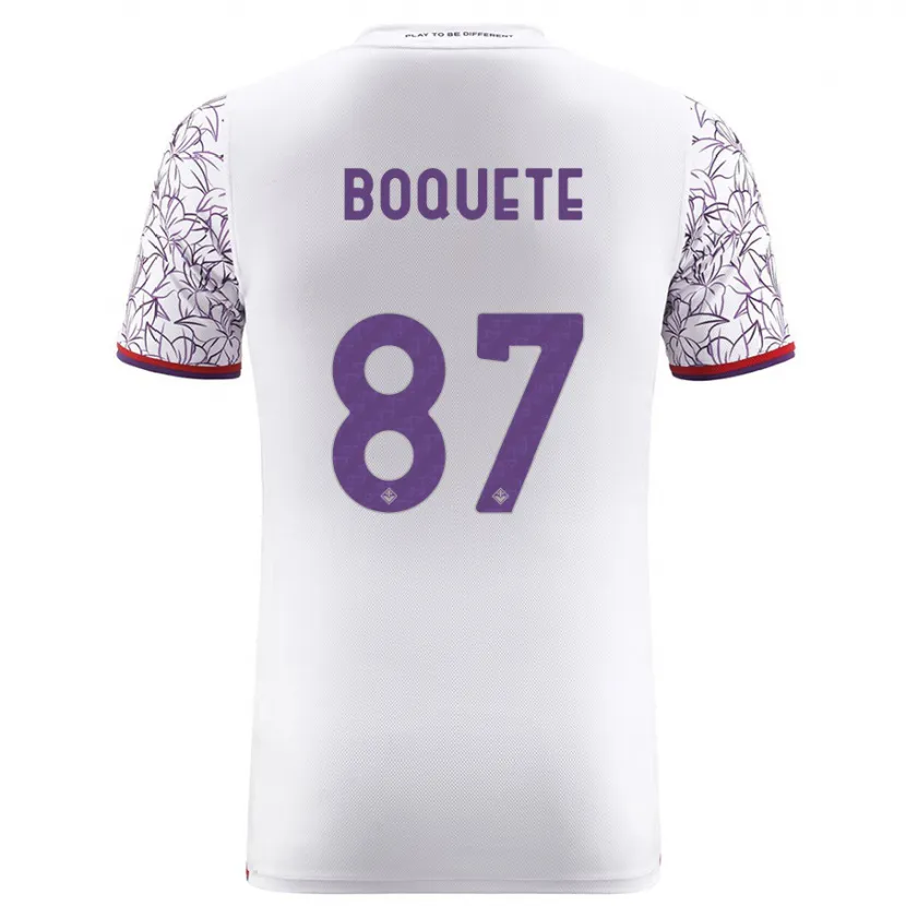 Danxen Niño Camiseta Verónica Boquete #87 Blanco 2ª Equipación 2023/24 La Camisa