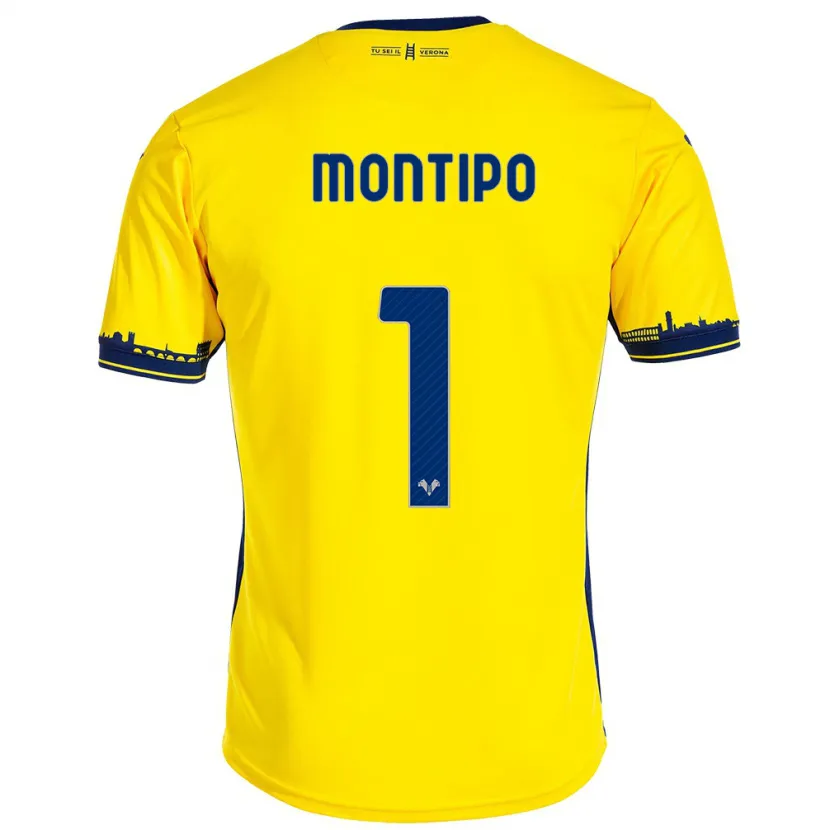 Danxen Niño Camiseta Lorenzo Montipò #1 Amarillo 2ª Equipación 2023/24 La Camisa