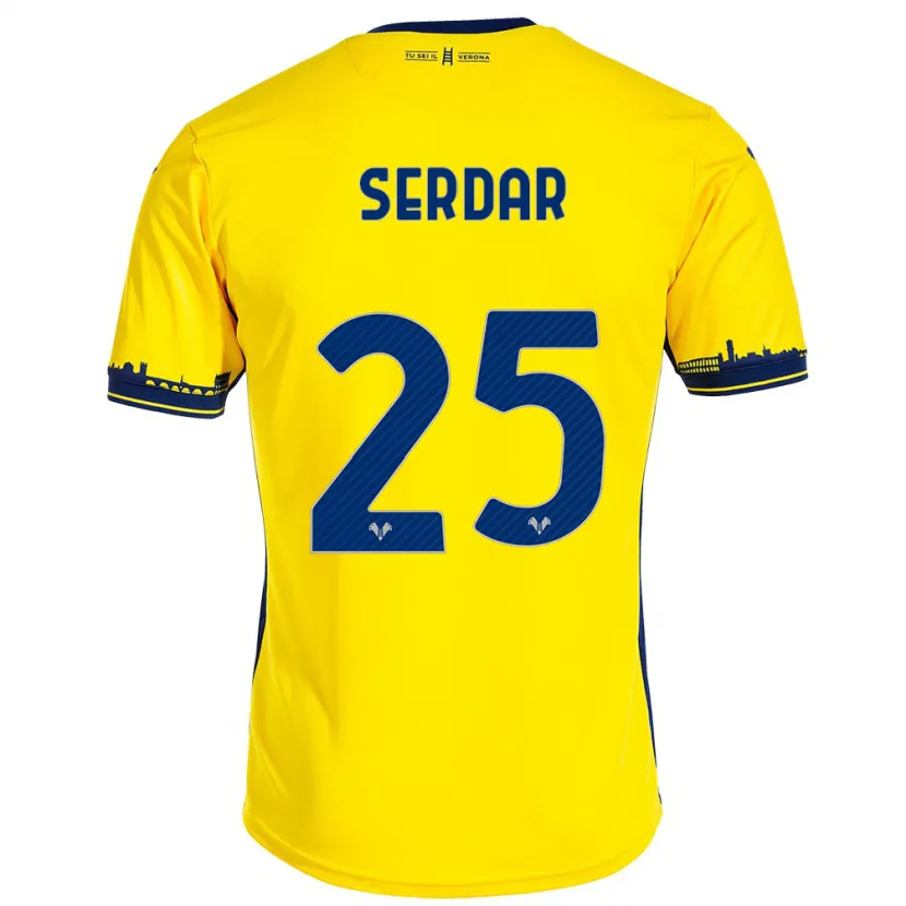 Danxen Niño Camiseta Suat Serdar #25 Amarillo 2ª Equipación 2023/24 La Camisa