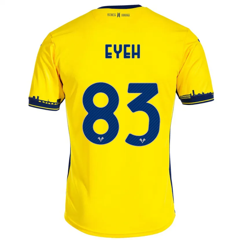 Danxen Niño Camiseta Nicholas Eyeh #83 Amarillo 2ª Equipación 2023/24 La Camisa