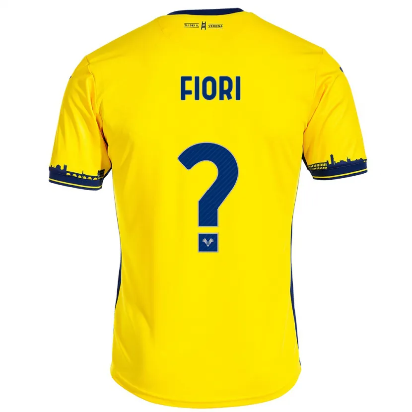 Danxen Niño Camiseta Nicolas Fiori #0 Amarillo 2ª Equipación 2023/24 La Camisa