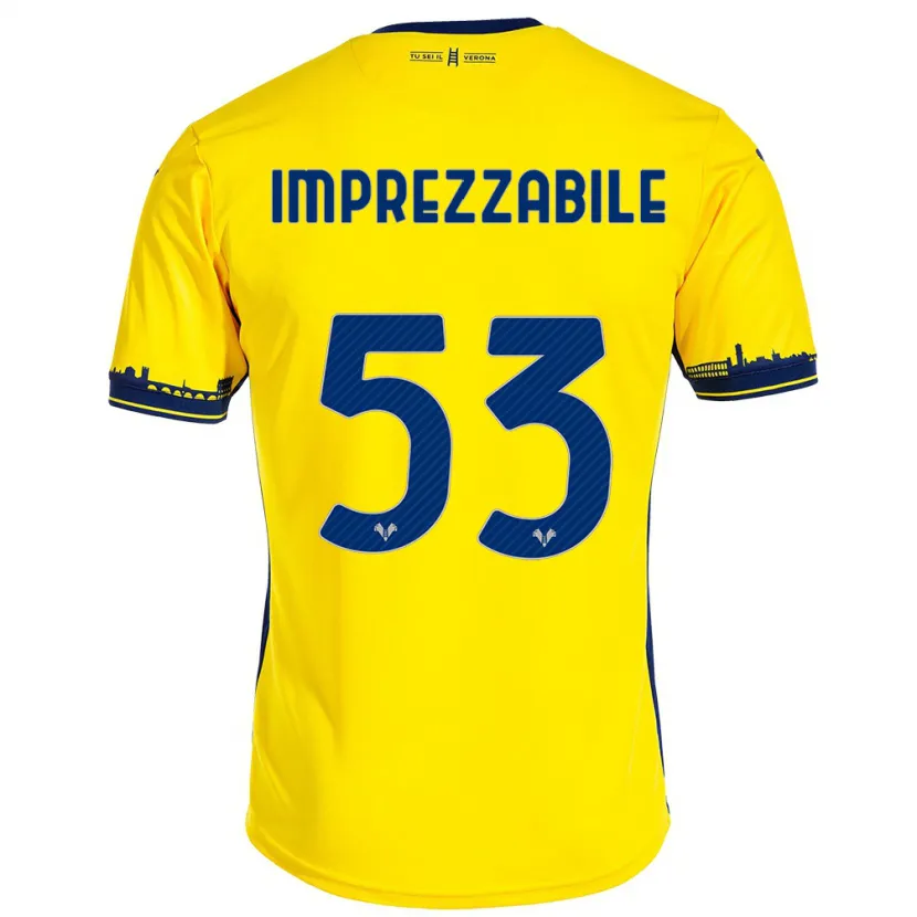 Danxen Niño Camiseta Francesca Imprezzabile #53 Amarillo 2ª Equipación 2023/24 La Camisa