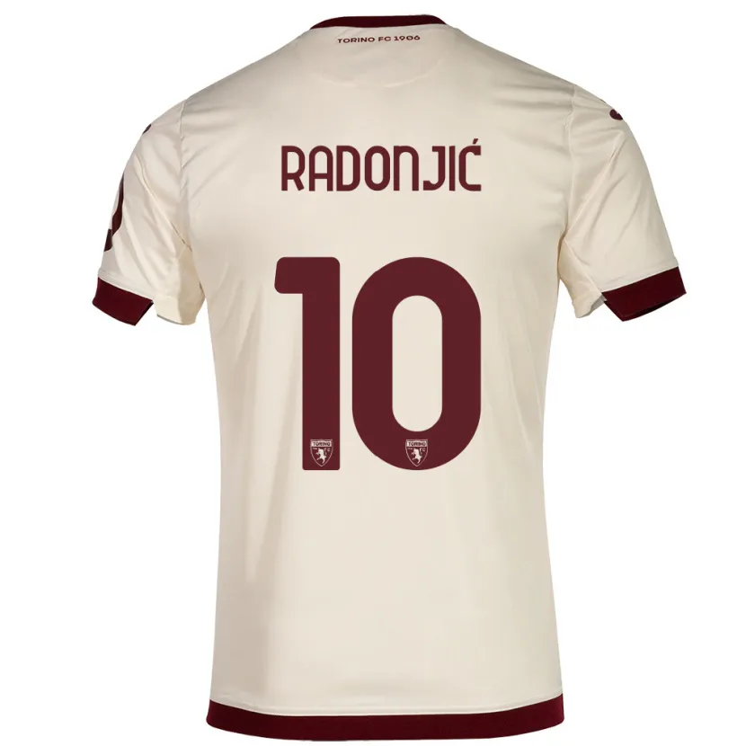 Danxen Niño Camiseta Nemanja Radonjić #10 Champán 2ª Equipación 2023/24 La Camisa