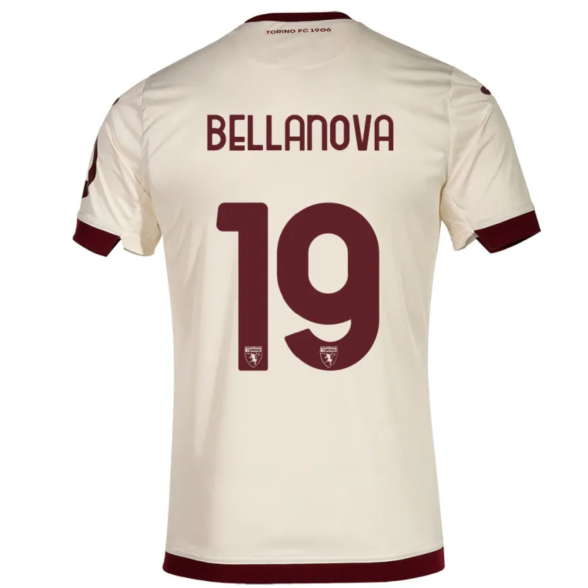 Danxen Niño Camiseta Raoul Bellanova #19 Champán 2ª Equipación 2023/24 La Camisa