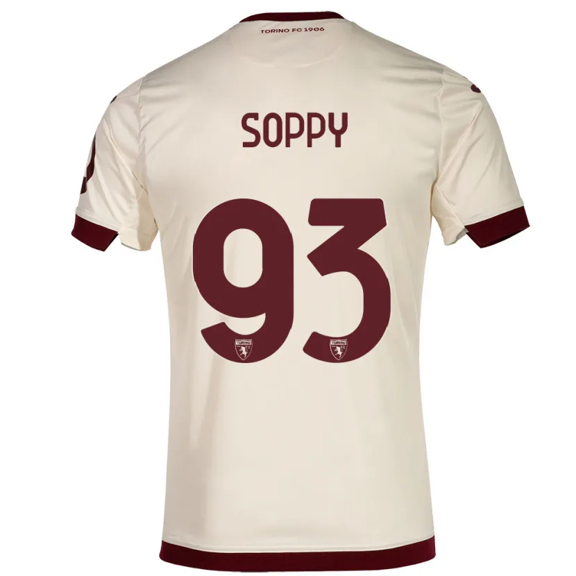 Danxen Niño Camiseta Brandon Soppy #93 Champán 2ª Equipación 2023/24 La Camisa