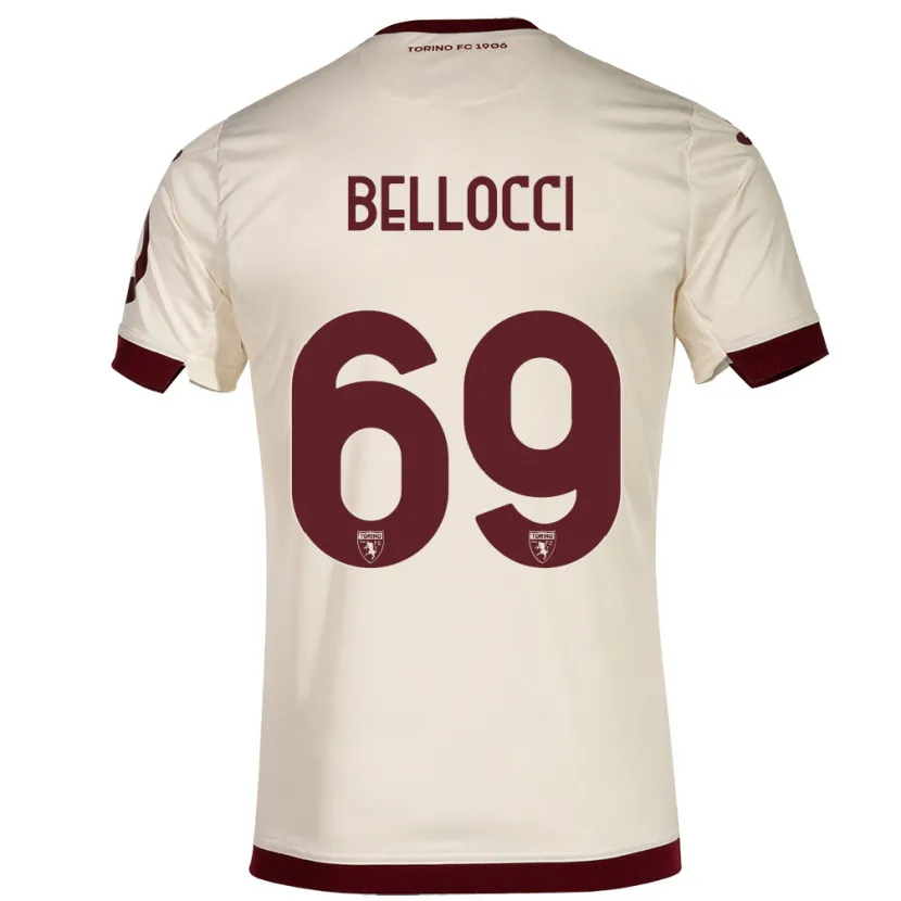 Danxen Niño Camiseta Andrea Bellocci #69 Champán 2ª Equipación 2023/24 La Camisa