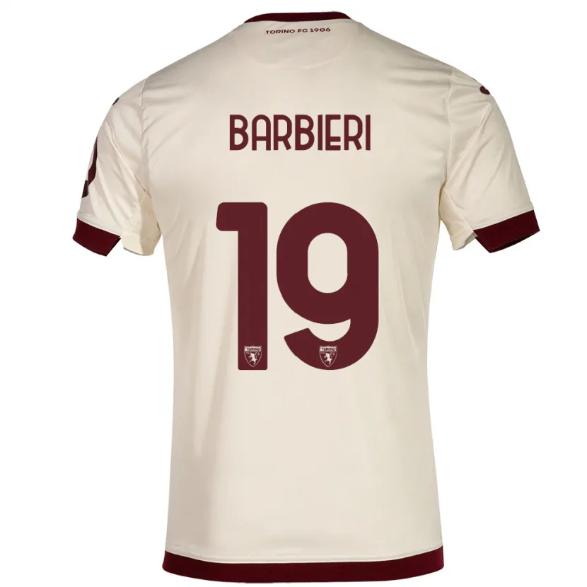 Danxen Niño Camiseta Raffaella Barbieri #19 Champán 2ª Equipación 2023/24 La Camisa