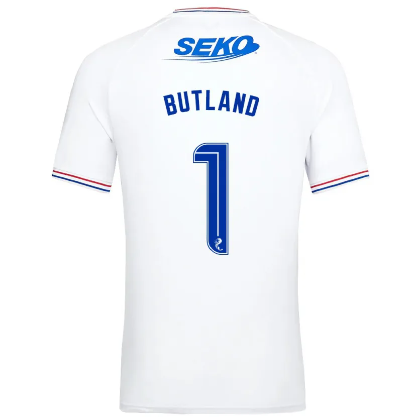 Danxen Niño Camiseta Jack Butland #1 Blanco 2ª Equipación 2023/24 La Camisa