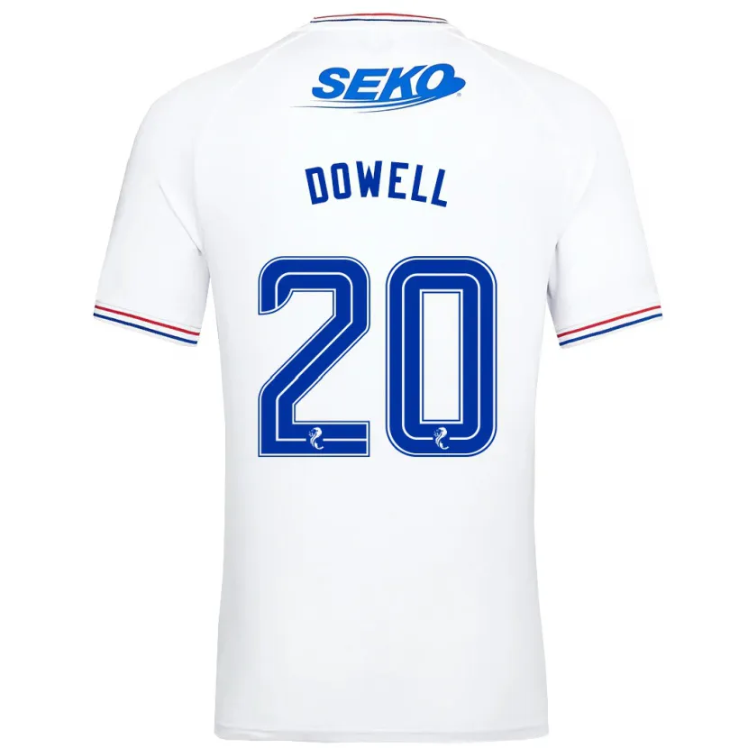 Danxen Niño Camiseta Kieran Dowell #20 Blanco 2ª Equipación 2023/24 La Camisa