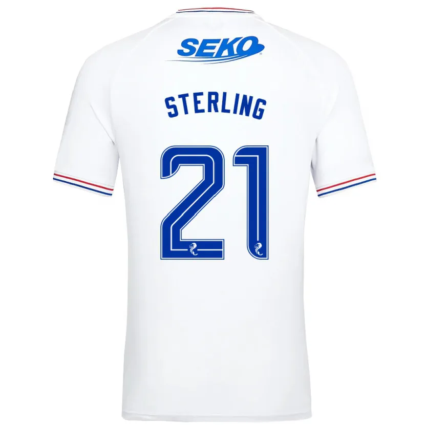 Danxen Niño Camiseta Dujon Sterling #21 Blanco 2ª Equipación 2023/24 La Camisa