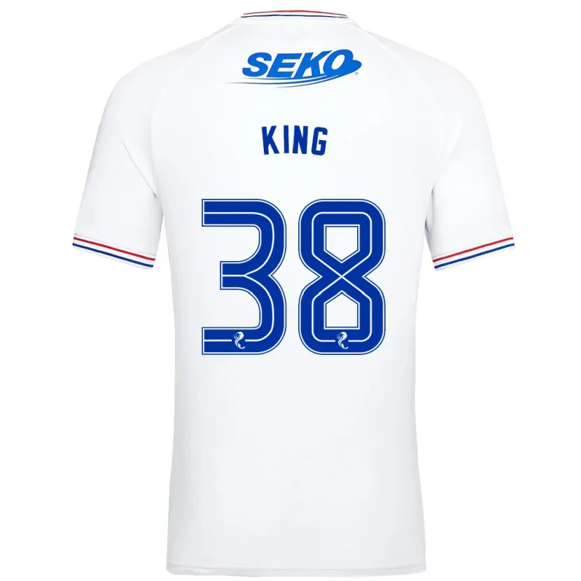 Danxen Niño Camiseta Leon King #38 Blanco 2ª Equipación 2023/24 La Camisa