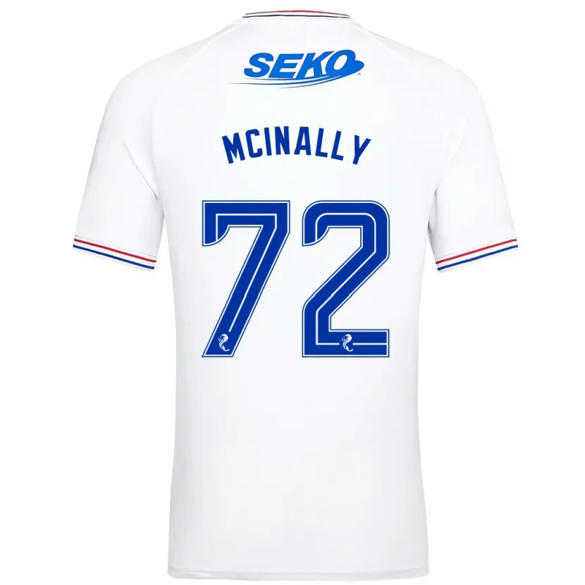 Danxen Niño Camiseta Darren Mcinally #72 Blanco 2ª Equipación 2023/24 La Camisa