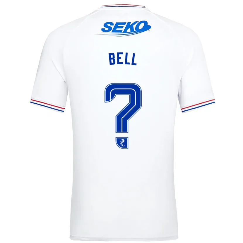 Danxen Niño Camiseta Cameron Bell #0 Blanco 2ª Equipación 2023/24 La Camisa