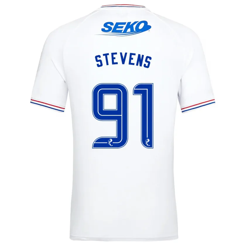 Danxen Niño Camiseta Archie Stevens #91 Blanco 2ª Equipación 2023/24 La Camisa