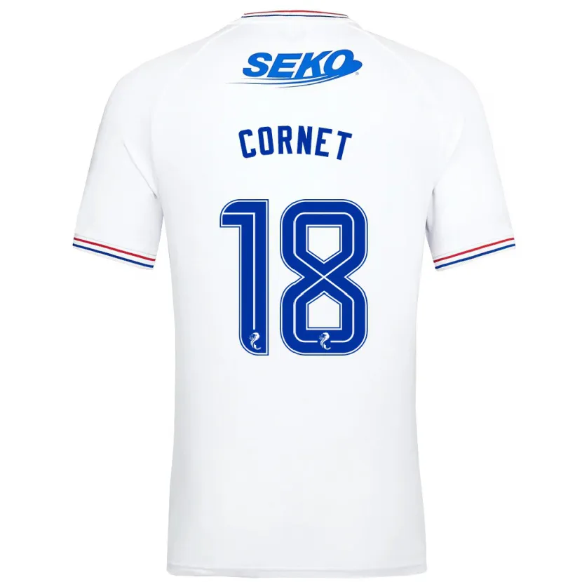 Danxen Niño Camiseta Chelsea Cornet #18 Blanco 2ª Equipación 2023/24 La Camisa