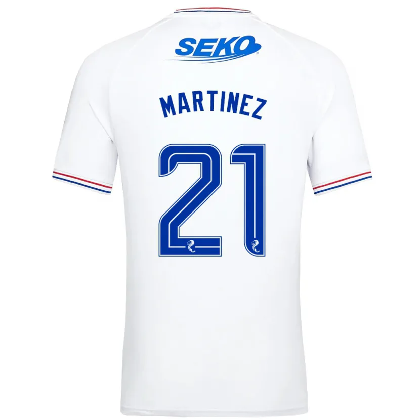 Danxen Niño Camiseta Lisa Martinez #21 Blanco 2ª Equipación 2023/24 La Camisa