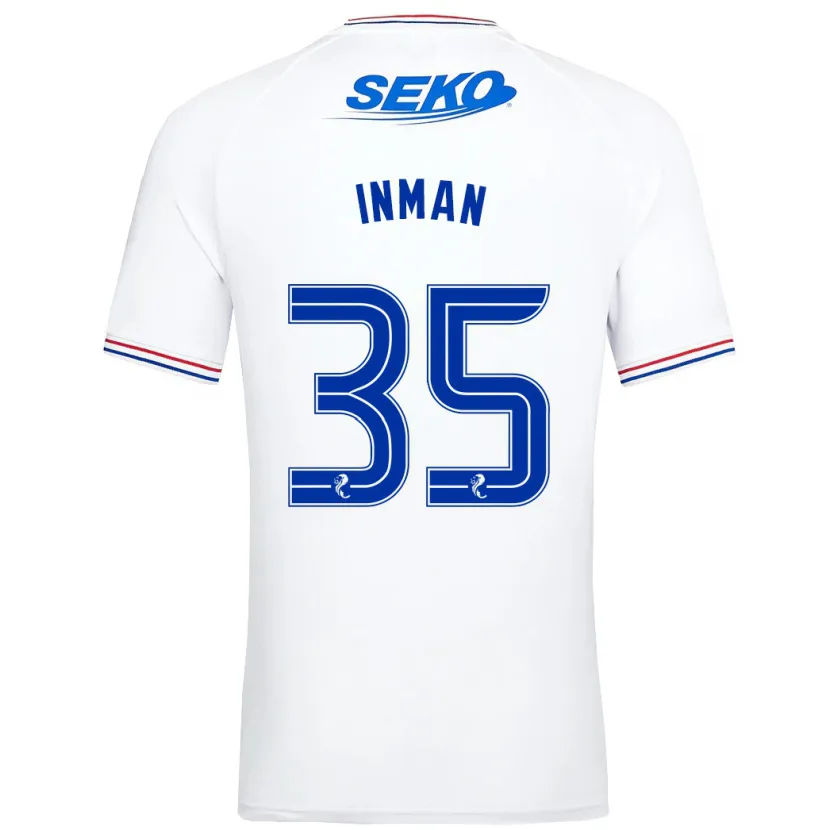 Danxen Niño Camiseta Lucy Inman #35 Blanco 2ª Equipación 2023/24 La Camisa