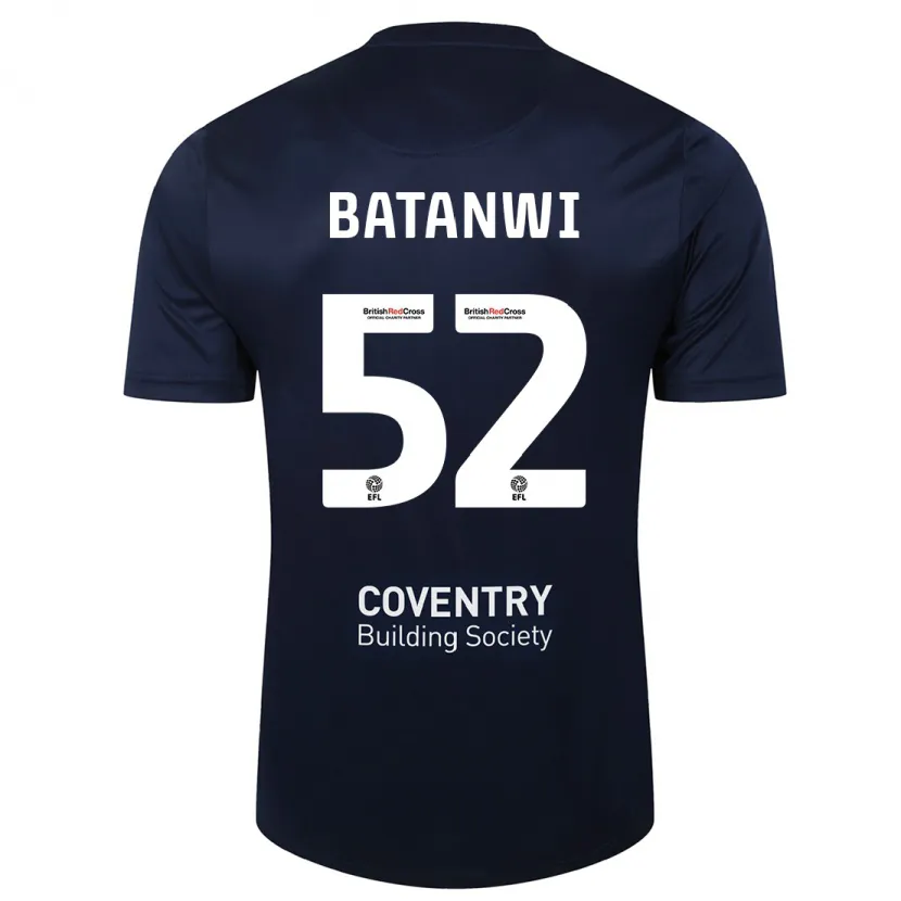 Danxen Niño Camiseta Tristen Batanwi #52 Rojo Azul Marino 2ª Equipación 2023/24 La Camisa