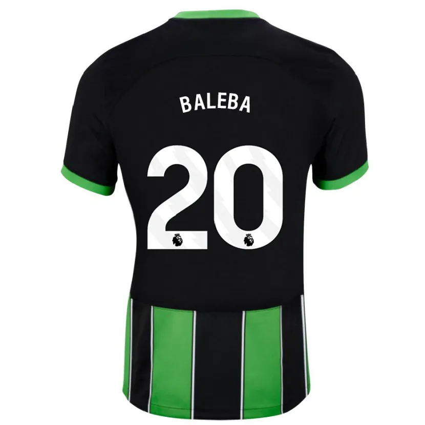 Danxen Niño Camiseta Carlos Baleba #20 Verde Negro 2ª Equipación 2023/24 La Camisa