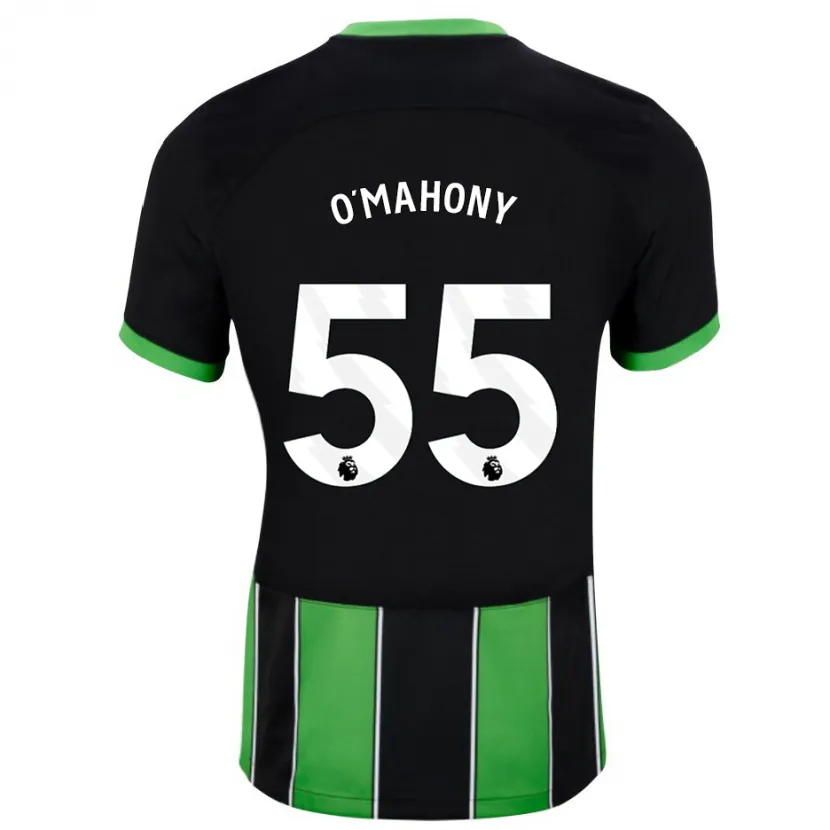 Danxen Niño Camiseta Mark O'mahony #55 Verde Negro 2ª Equipación 2023/24 La Camisa