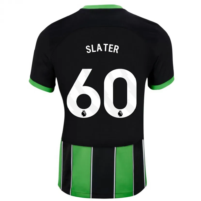 Danxen Niño Camiseta Jacob Slater #60 Verde Negro 2ª Equipación 2023/24 La Camisa