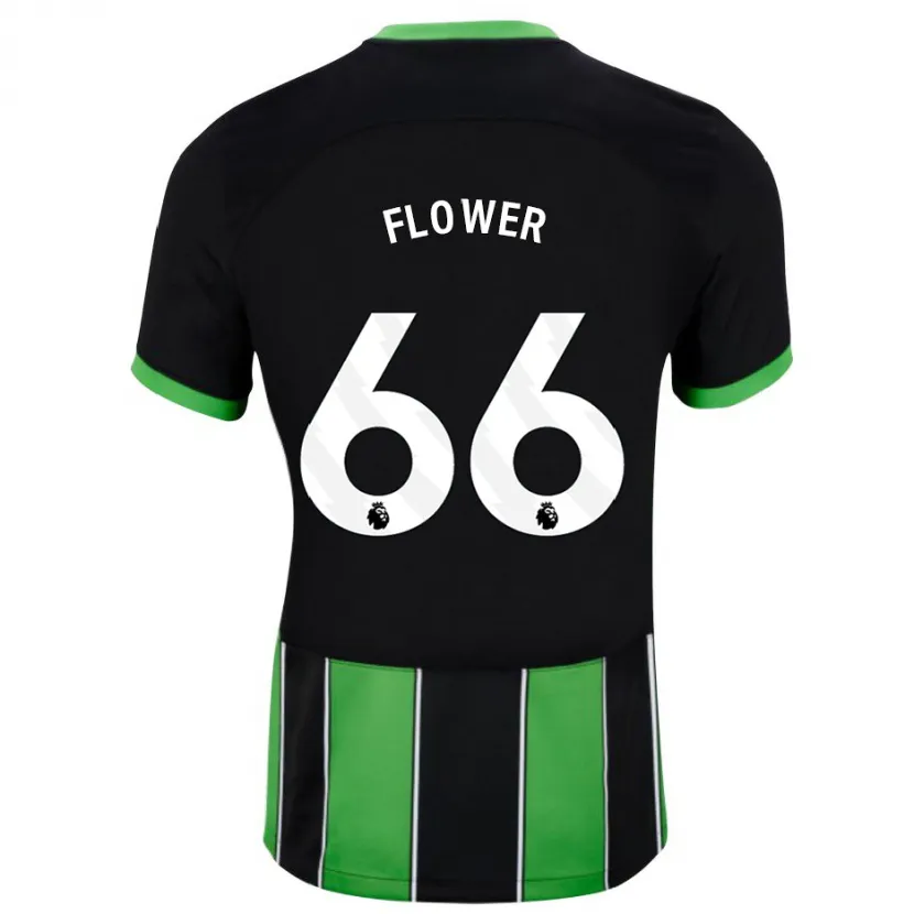 Danxen Niño Camiseta Louis Flower #66 Verde Negro 2ª Equipación 2023/24 La Camisa