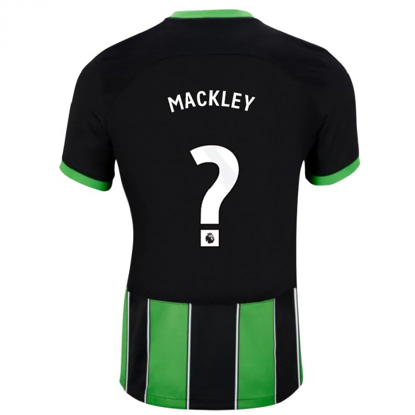 Danxen Niño Camiseta Callum Mackley #0 Verde Negro 2ª Equipación 2023/24 La Camisa