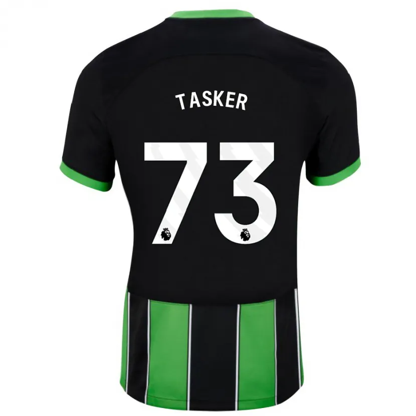 Danxen Niño Camiseta Charlie Tasker #73 Verde Negro 2ª Equipación 2023/24 La Camisa