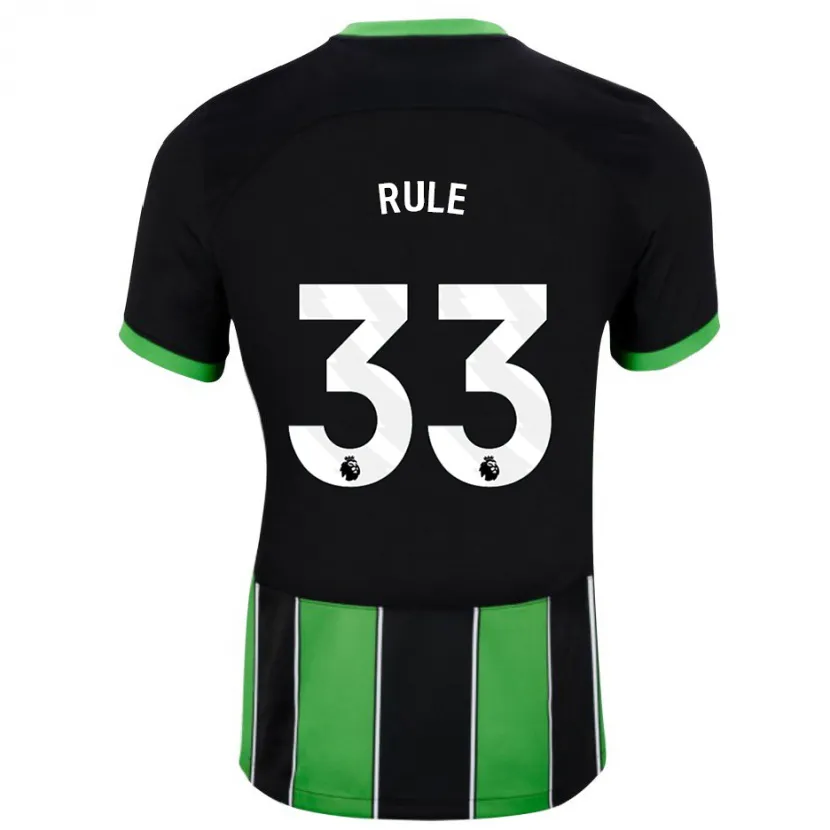 Danxen Niño Camiseta Charlize Jayde Rule #33 Verde Negro 2ª Equipación 2023/24 La Camisa