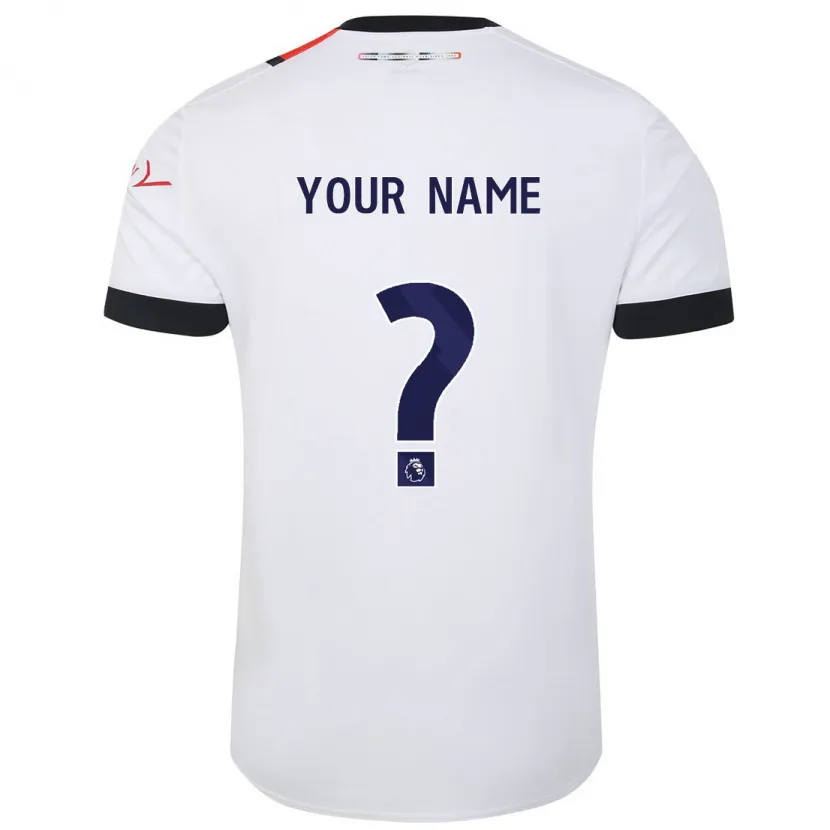 Danxen Niño Camiseta Su Nombre #0 Blanco 2ª Equipación 2023/24 La Camisa