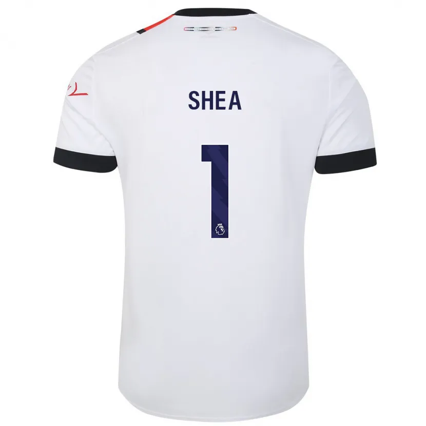 Danxen Niño Camiseta James Shea #1 Blanco 2ª Equipación 2023/24 La Camisa