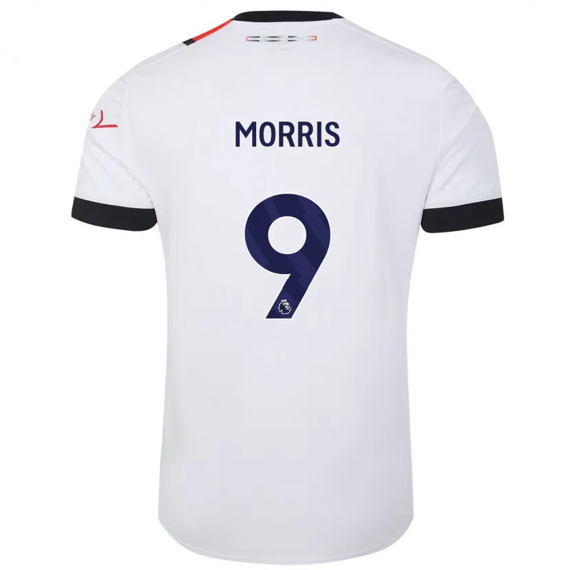 Danxen Niño Camiseta Carlton Morris #9 Blanco 2ª Equipación 2023/24 La Camisa