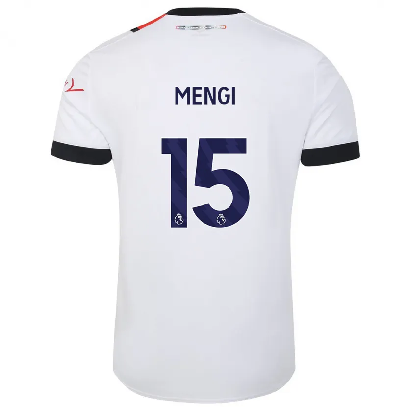 Danxen Niño Camiseta Teden Mengi #15 Blanco 2ª Equipación 2023/24 La Camisa