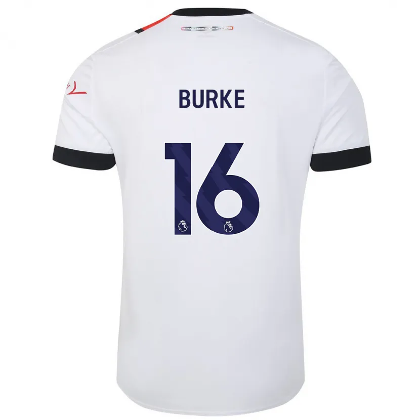 Danxen Niño Camiseta Reece Burke #16 Blanco 2ª Equipación 2023/24 La Camisa