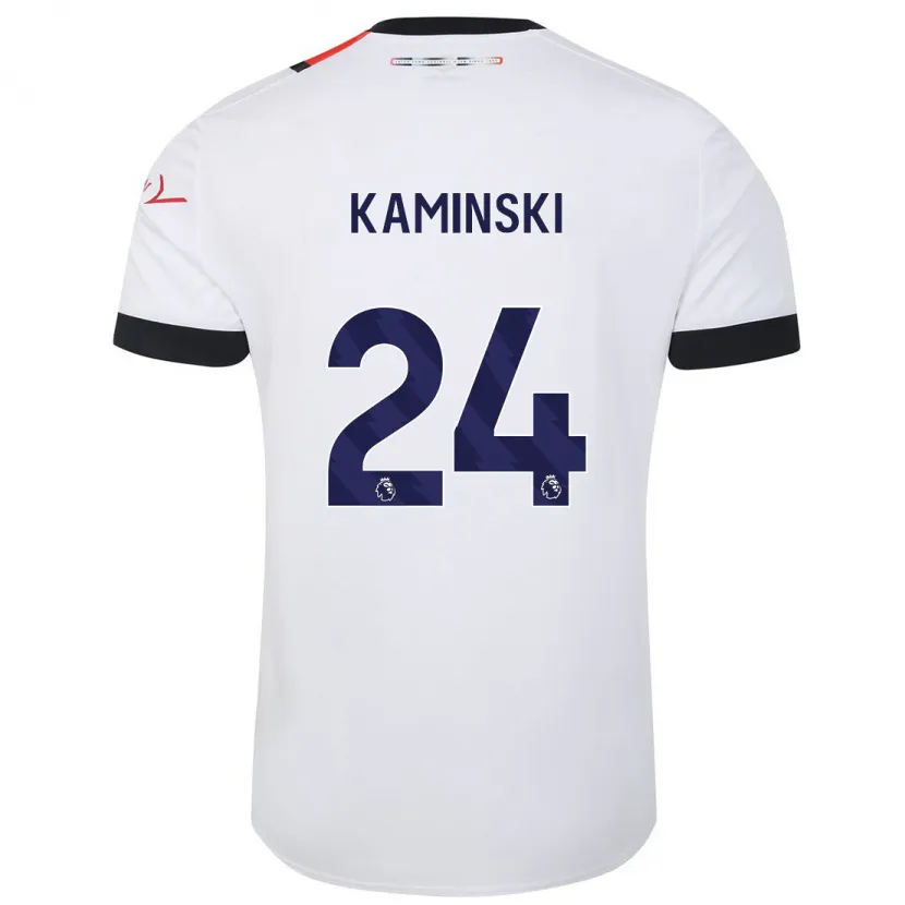 Danxen Niño Camiseta Thomas Kaminski #24 Blanco 2ª Equipación 2023/24 La Camisa