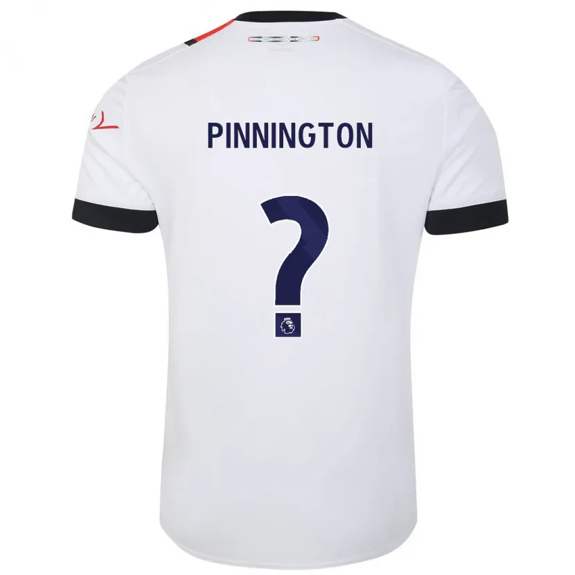 Danxen Niño Camiseta Jacob Pinnington #0 Blanco 2ª Equipación 2023/24 La Camisa