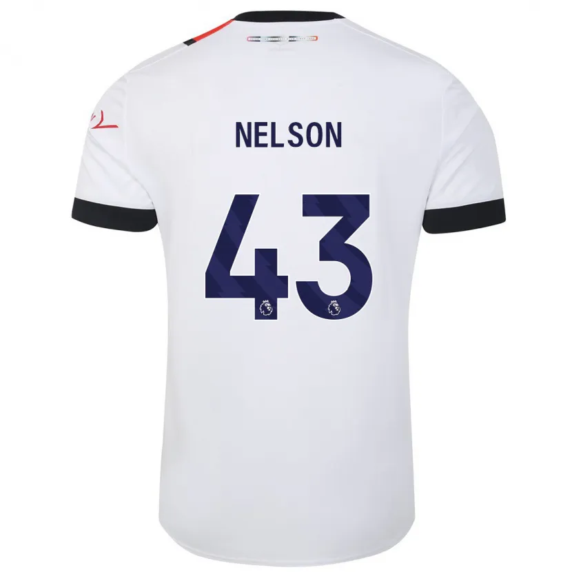 Danxen Niño Camiseta Zack Nelson #43 Blanco 2ª Equipación 2023/24 La Camisa