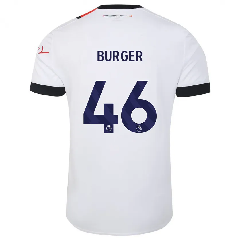 Danxen Niño Camiseta Jake Burger #46 Blanco 2ª Equipación 2023/24 La Camisa