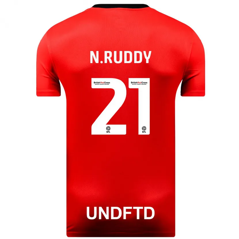 Danxen Niño Camiseta John Ruddy #21 Rojo 2ª Equipación 2023/24 La Camisa